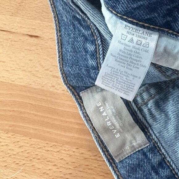 Everlane The Way-High Jean Short Cutoff High Waist size 25 - Picture 5 of 6